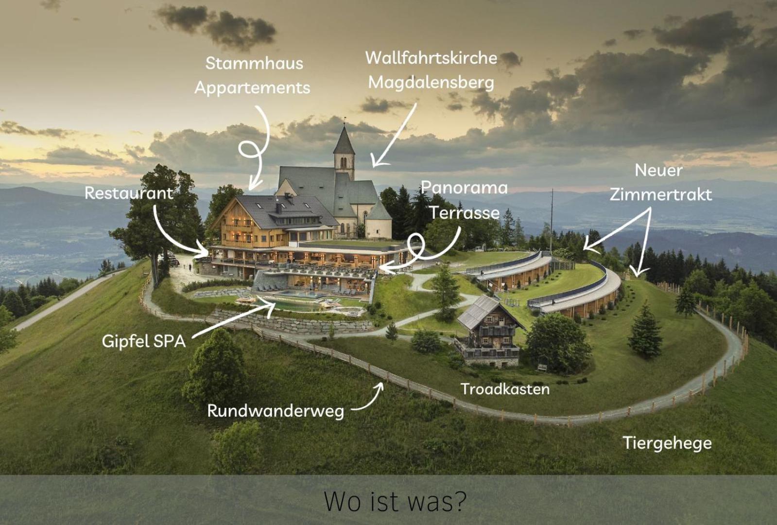Gipfelhaus Magdalensberg Hotel Sankt Veit an der Glan Bagian luar foto